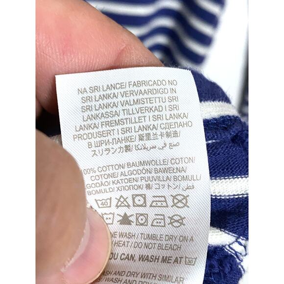 Mini Boden Blue Striped Jersey Pocket Dress Girls 11-12 Coastal Preppy Rainbow - Picture 7 of 7